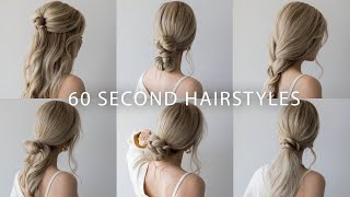 6 QUICK amp EASY HAIRSTYLES  Cute Long Hair Hairstyles [upl. by Files372]