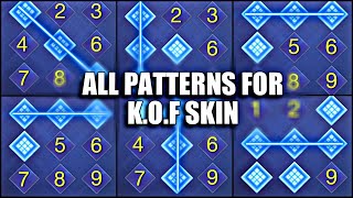 ALL POSSIBLE PATTERN OF KOF SKIN 2024  MOBILE LEGENDS KOF EVENT [upl. by Aivart]