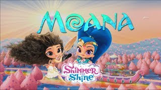 Shimmer and Shine Coloring Disney Moana [upl. by Collum]