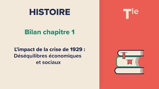 Limpact de la crise de 1929  Déséquilibres économiques et sociaux Histoire Tle [upl. by Schulein112]