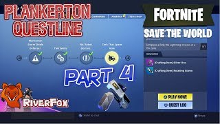 Fortnite Save The World STW  Plankerton part 4  Cork That Space Hole [upl. by Revkah67]