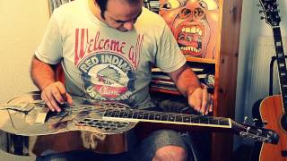 A few notes with the Johnson JM999 squareneck resonator guitar [upl. by Yahsel]