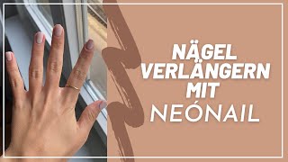 Neonail Verlängerung der Nägel mit Schablonen  neonailnails [upl. by Sidalg]