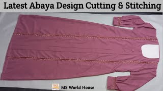 Latest Abaya Design Cutting and Stitching at XXL size [upl. by Itirp]