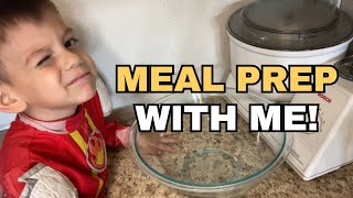 Easy Frugal Meal Prep  Prepping food to save time and money later [upl. by Anilatac]