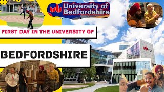 First day in the university of Bedfordshire 📚 London  Luton  Punjabi funny vlog  Luton Campus￼ [upl. by Novyart]