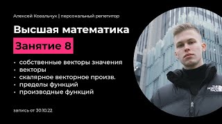 Высшая математика Собственные векторы значения Векторы Векторное скалярное произведение Пределы [upl. by Lars380]