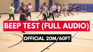 BEEP TEST FULL AUDIO 20m60ft  How to do the Beep Test Instructions in Description [upl. by Ormsby784]