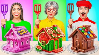 Me vs Grandma Cooking Challenge  Crazy Ideas to Cook by Multi DO Joy [upl. by Anerbas]