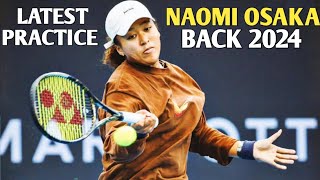 Naomi Osaka First Practice For Australian Open 2024  Tennis 2024 brisbane Sydney Practice [upl. by Anthe318]