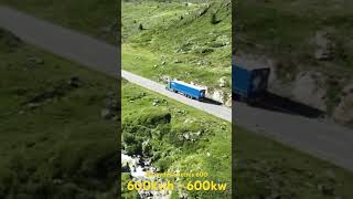 Mit 40 Tonnen ELEKTRISCH auf 2300m über Meer  mercedes eactros600 shorts [upl. by Aurore388]