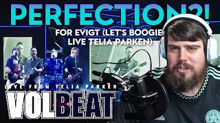 PERFECTION  Volbeat  For Evigt Lets Boogie Live Telia Parken  REACTION [upl. by Ditter777]