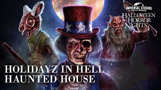 Holidayz in Hell Walkthrough  Halloween Horror Nights 2023 at Universal Studios Hollywood [upl. by Ivo]