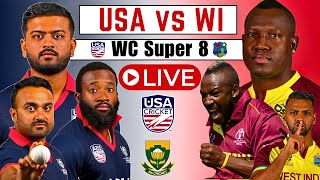 🔴Live USA vs WI Live Match  USA VS West Indies  T20 WC 2024 LIVE  Live cricket match today [upl. by Elvah131]