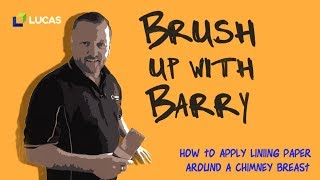 How to apply lining paper around a chimney breast [upl. by Oribel]