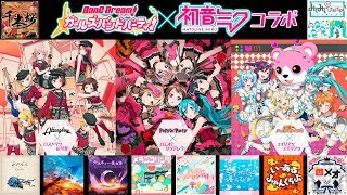 BanG Dream x Hatsune Miku Collab  Playing all Vocaloid songs from japanese version [upl. by Ycnay]