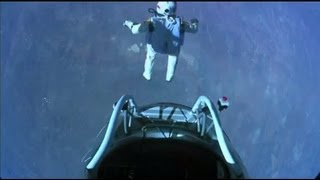 Felix Baumgartner  Red Bull Stratos Balloon Jump from the Edge of Space 10142012 HD [upl. by Grory]