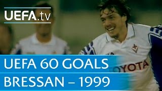 Mauro Bressan v Barcelona 1999 60 Great UEFA Goals [upl. by Erehpotsirhc853]