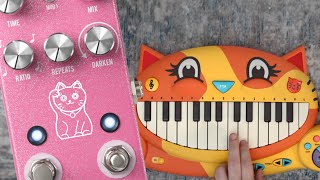 I ran a cat keyboard through a JHS Lucky Cat [upl. by Dimmick]