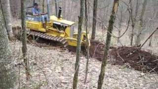 Bull Dozing a new road in the West Virginia wilderness [upl. by Anastos]