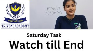 Saturday Task  Story Telling By Triveni Student  Triveni Academy [upl. by Salome148]