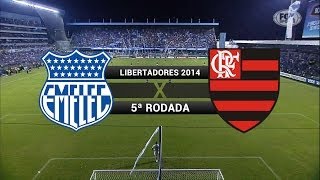 Gols  Emelec EQU 1 x 2 Flamengo  Libertadores 2014  02042014 [upl. by Netsud128]