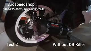 Knalpot Prospeed Black Series Fullsystem PCX 150 new Led 2018 with DB killer amp Without DB killer [upl. by Swehttam]