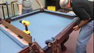 How to install a pool table  pockets and rails  Home Billiards [upl. by Corbin]