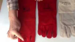 Guantes para soldadores o fundiciones [upl. by Freudberg]