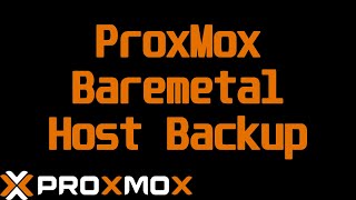 Baremetal Backup and Restore on a ProxMoxLinux Server HOST Machine using Veeam for Linux [upl. by Denney977]