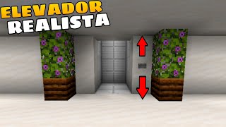 Como Hacer el Mejor AscensorElevador en Minecraft Bedrock [upl. by Nomelihp]