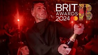 CASISDEAD POPPING CHAMPAIGN 🍾 AFTER RECEIVING HIS FIRST BRIT AWARD 2024 [upl. by Stralka145]