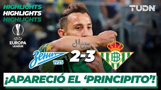 Highlights  Zenit 23 Betis  UEFA Europa League  Playoffs  TUDN [upl. by Reiche]