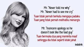 Taylor Swift  Mr Perfectly Fine  Lirik Lagu Terjemahan [upl. by Nola763]