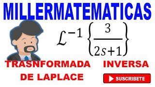 Transformada inversa de laplace  Ejemplo 6  Millermatematicas [upl. by Evaleen]