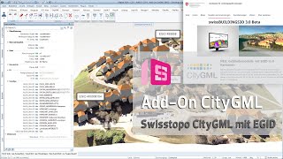 Allplan Add On CityGML Swisstopo CityGML mit EGID Daten [upl. by Cory]