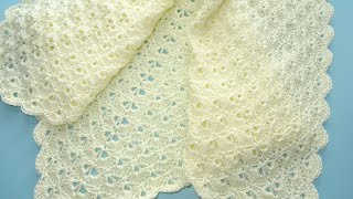 How to Crochet Beginners Simple Thick Baby Blanket [upl. by Aseena]