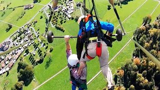 Pilot Forgets to Attach Tourist to Hang Glider [upl. by Danita630]