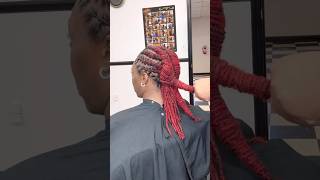 Full Styling Video locs dreads locstyles frenchbraid fishtailbraid barrelroll redhair [upl. by Ric]