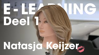 ELearning deel 1 V lagen lang haar knippen Balayage  Moneypiece  Stylen by Natasja Keijzer [upl. by Ahsemrak255]