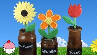 Nutella Flowerpot Jar Cupcakes for Mothers Day By Cupcake Addiction [upl. by Hamian]