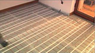 ECOFLOOR Underfloor Heating Mat Installation [upl. by Eemak]