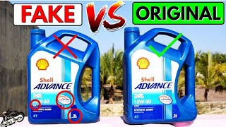 SHELL Engine Oil ORIGINAL VS FAKE  Duplicate Engine Oil [upl. by Ynney]