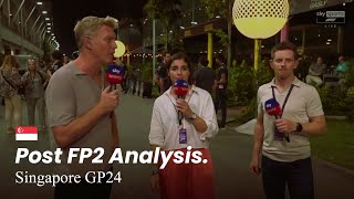 Post FP2 Analysis by Jamie Chadwick and Anthony Davidson  Singapore GP 2024 [upl. by Ahseym17]