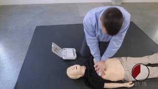 Using the Lifepak CR2 AED Defibrillator [upl. by Cooperstein]