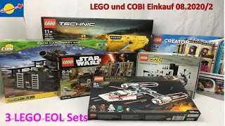 LEGO und COBI Einkauf 0820202 mit 3 EOL LEGO Sets [upl. by Ykcor]