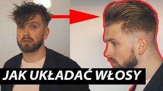 Jak układać włosy  POMPADOUR  męskie fryzury klasyczne [upl. by Nadler]