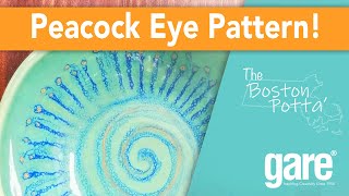 Peacock Eye Pattern Technique for Ceramic Pottery [upl. by Nataline]