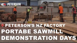 Peterson Portable Sawmills NZ Factory Demonstration Days 2023 [upl. by Agathe]