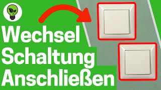 Wechselschaltung mit 2 Schaltern ✅TOP ANLEITUNG Wie zwei Wechselschalter an eine Lampe Anschließen [upl. by Yrad925]